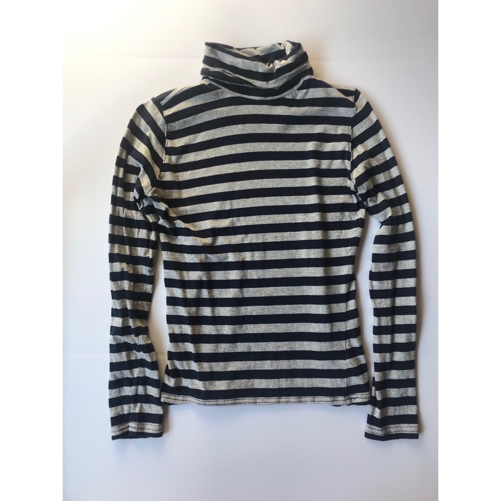 Striped Turtle Neck